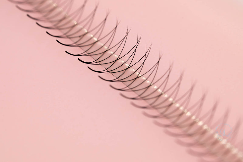 Our Promade Fans Collection is offered in eco-friendly tray. It comes in quantity of approximately 1000 fans per tray. Every tray includes mixed lengths from 8-15mm, which allows you to have all sizes you need for a full set in one place and reduces your time organising lash strips. You can create up to 7 Volume full sets(and much more for refills) with a 1000 fan tray!