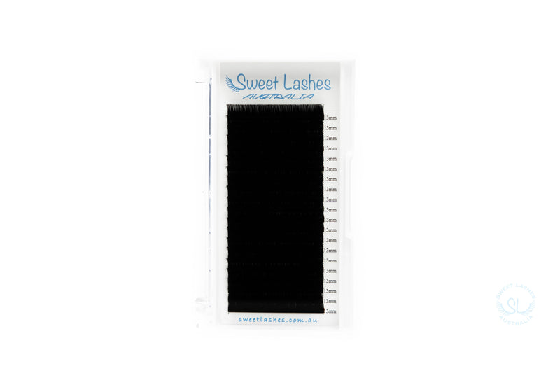 20 lines Premium Jet Black 0.05mm Volume/Mega Volume Lash Trays