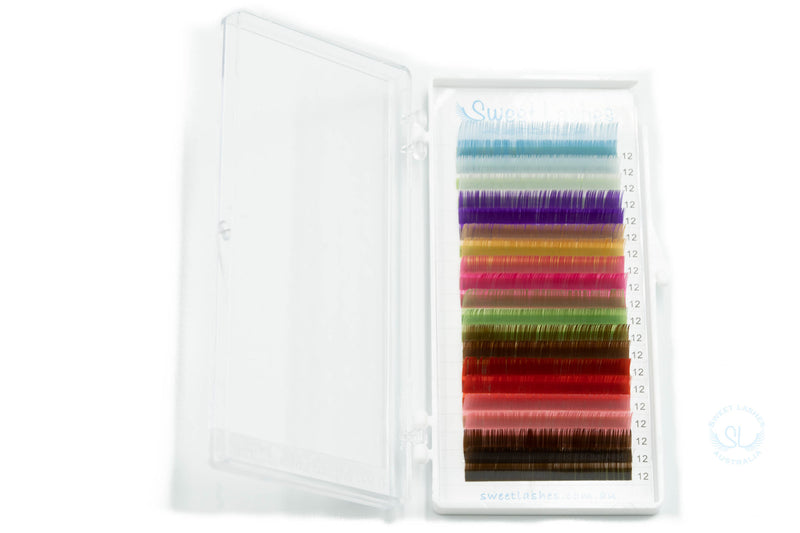 Multi-coloured 0.07mm Volume Lash Tray